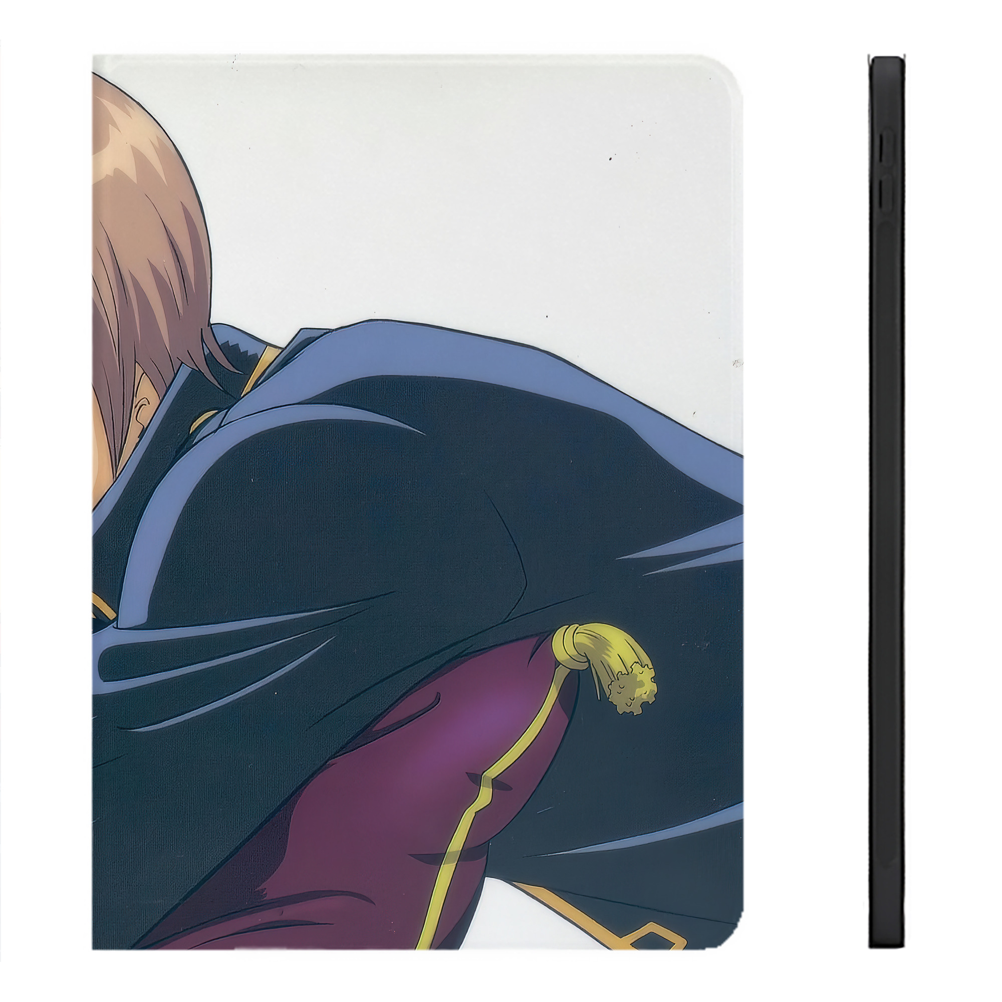 （画像用） ぎんたま 坂田銀時（さかたぎんとき） 神楽 志村新八（しむら しんぱち） GINTAMA Sakata Gintoki Kagura Shimura Shinpachi IPadケース ペンホルダー付き ブックスタイルデザイン